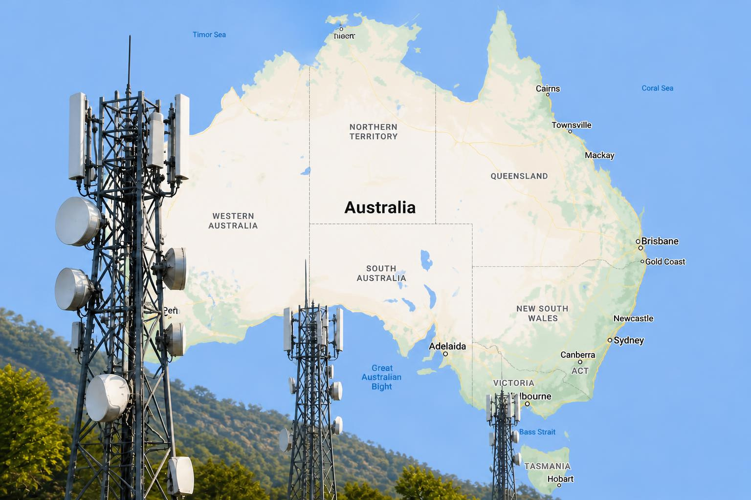 Wireless ISP map towers